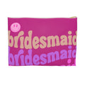 Boho Bridesmaid Smiley Makeup Bag: Bridal Party Gift
