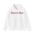 Barre Bae Cotton Hoodie: Hot Pink Lettering, Comfy Sweatshirt