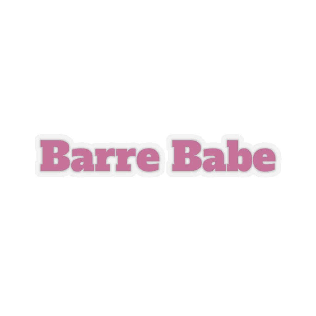 Barre Babe Sticker: Hot Pink Vinyl Decal