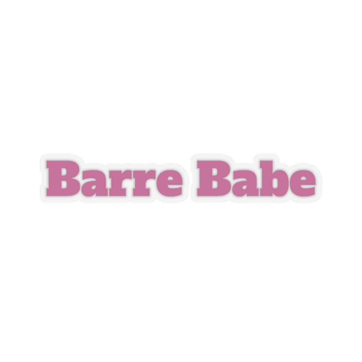 Barre Babe Sticker: Hot Pink Vinyl Decal