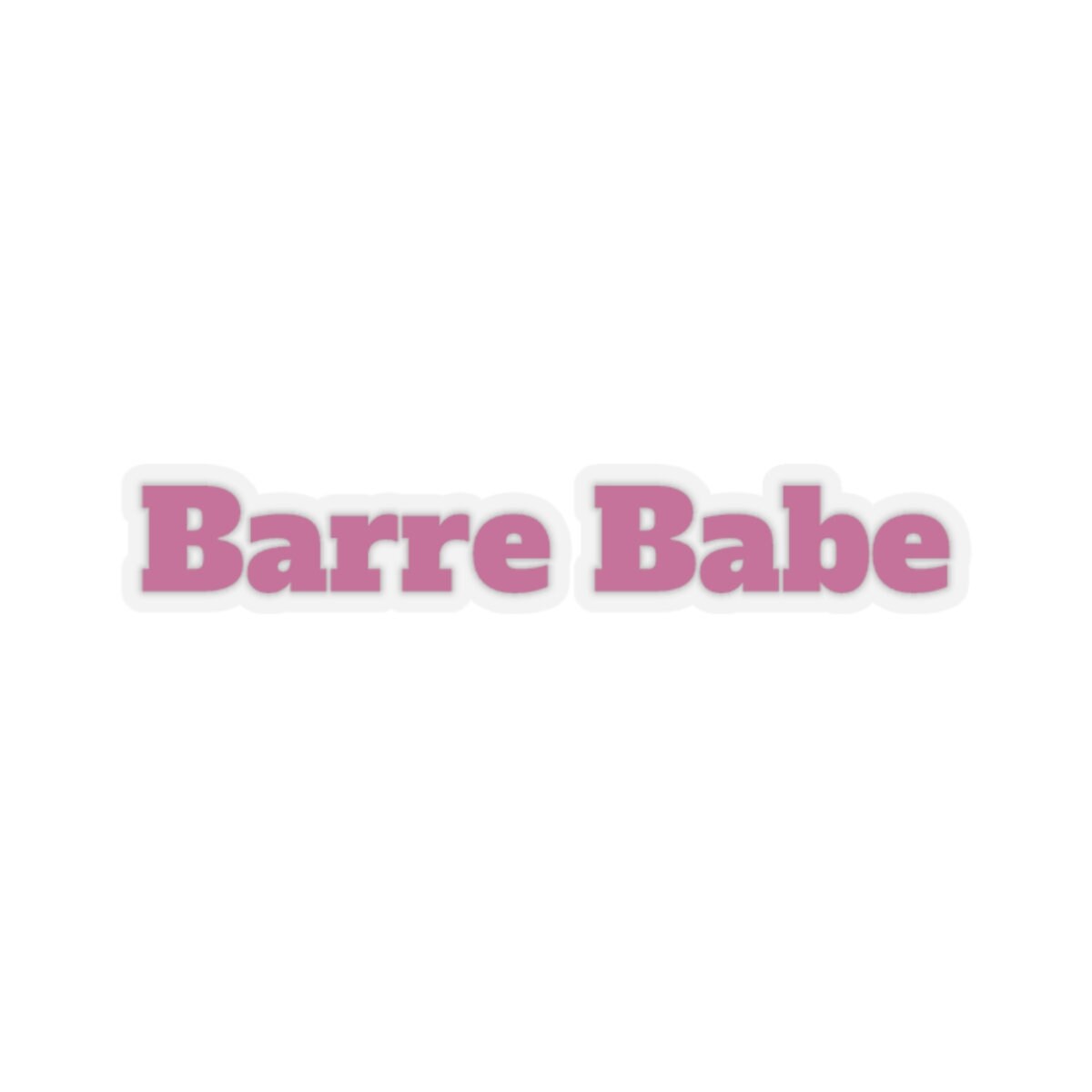 Barre Babe Sticker: Hot Pink Vinyl Decal