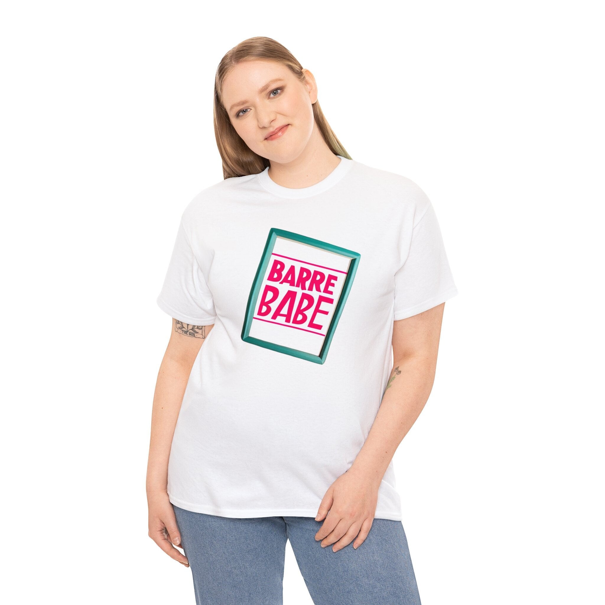 Barre Babe T-Shirt: 100% Cotton Fitness Tee
