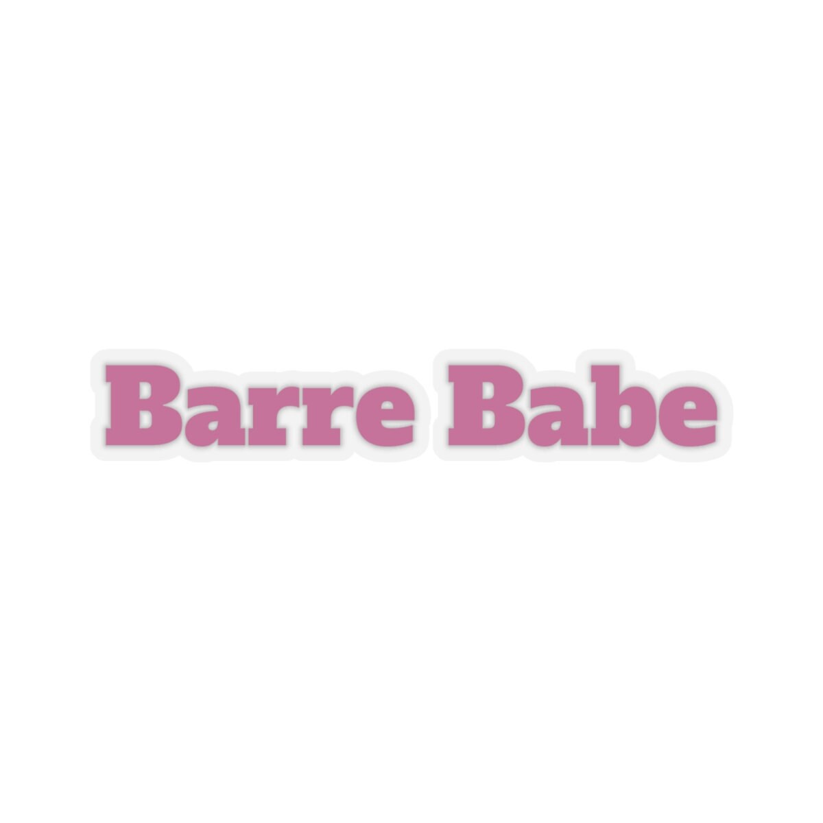 Barre Babe Sticker: Hot Pink Vinyl Decal