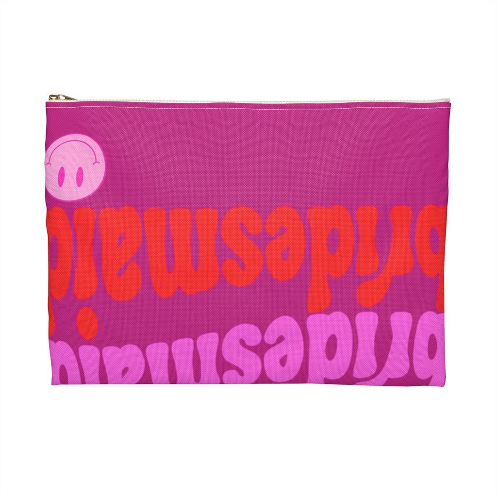 Boho Bridesmaid Smiley Makeup Bag: Bridal Party Gift