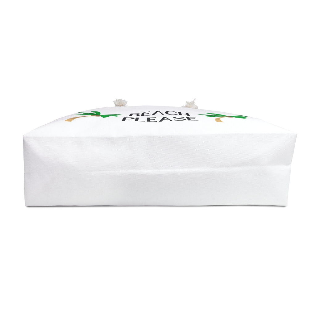 Beach Please Oversized Canvas Tote: Stylish Weekender Travel Bag